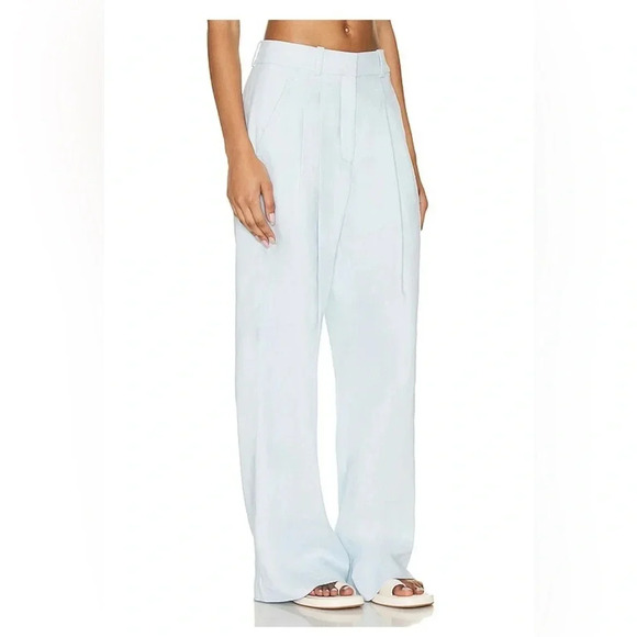 A.L.C  wide walker pants turquoise size 2 - Picture 3 of 8